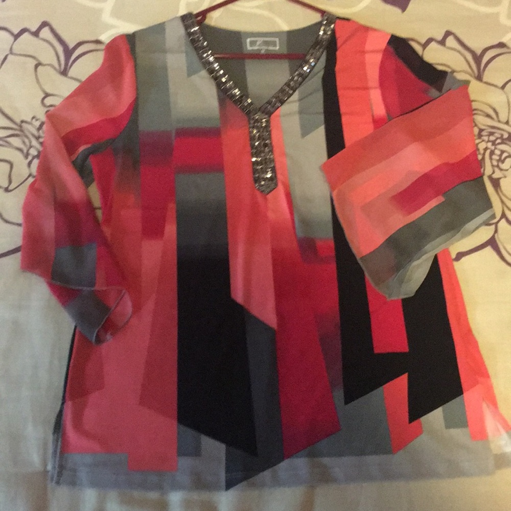 JM Collection Tunic Top